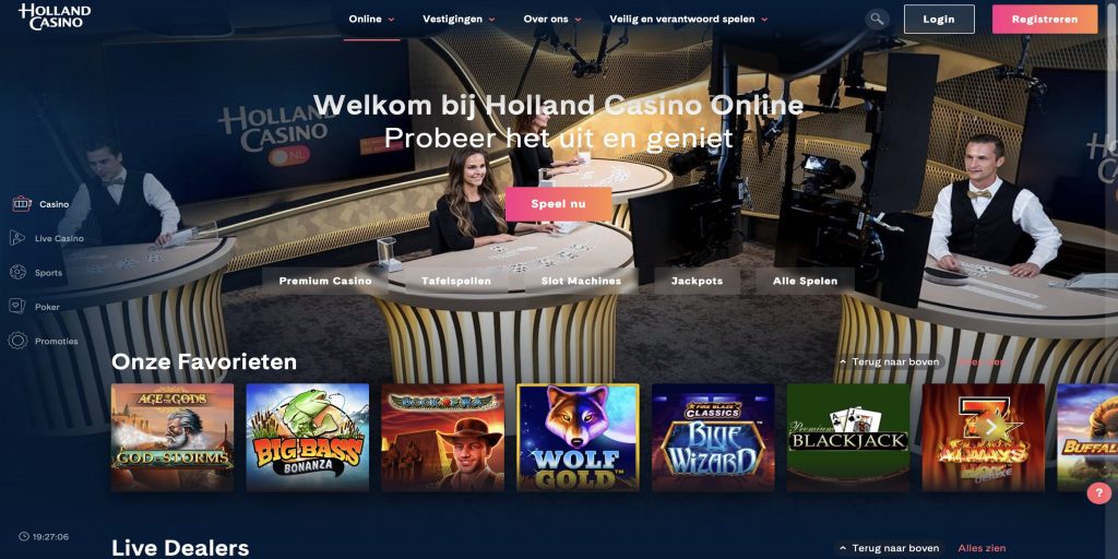 holland casino website spel lobby