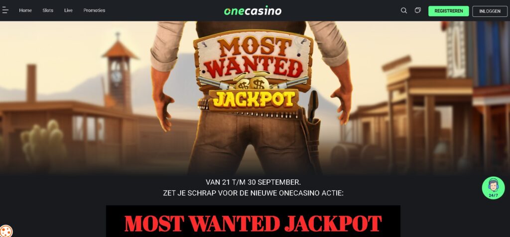 onecasino_mostwantedjackpot_spel